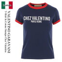 【数量限定・在庫限り・早い者勝ち!】 バレンチノ / Valentino Garavani T-Shirt In Cotone Stampa Chez Vale...