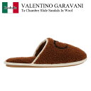 【数量限定・在庫限り・早い者勝ち!】 バレンチノ / Valentino Garavani Ta Chambre Slide Sandals In Wool / 7Y2S0J88AWJ / 7Y2S0J88AWJ BKB / 7Y2S0J88AWJBKB / サンダル