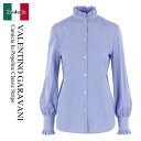 【数量限定・在庫限り・早い者勝ち!】 バレンチノ / Valentino Garavani Camicia In Popeline Classic Stripe...