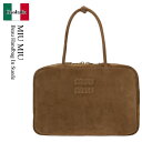 【数量限定・在庫限り・早い者勝ち!】 ミュウミュウ / かばん / カバン / Miu Miu Beau Handbag In Suede / 5BB117 V...