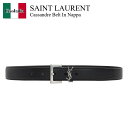 【数量限定・在庫限り・早い者勝ち!】 サンローラン / Saint Laurent Cassandre Belt In Nappa / 634440 BRM0E / 634440 BRM0E 1000 / 634440BRM0E / 634440BRM0E1000 / ベルト