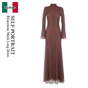 【数量限定・在庫限り・早い者勝ち!】 セルフ・ポートレイト / Self Portrait Rhinestone Mesh Long Dress / AW25 ...
