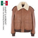 【数量限定・在庫限り・早い者勝ち!】 サンローラン / Saint Laurent Leather And Shearling Bomber Jacket / ...