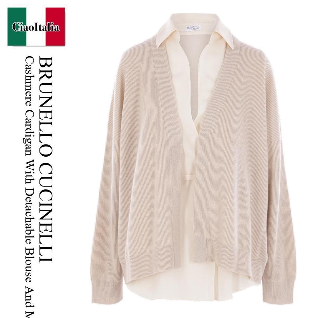 BRUNELLO CUCINELLI アイボリー カーディガン 楽天市場】ブルネロクチネリ(カーディガン・ボレロ|トップス