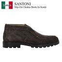 【数量限定・在庫限り・早い者勝ち!】 サントーニ / Santoni Slip-On Chukka Boots In Suede / MGDC17823NEOB...