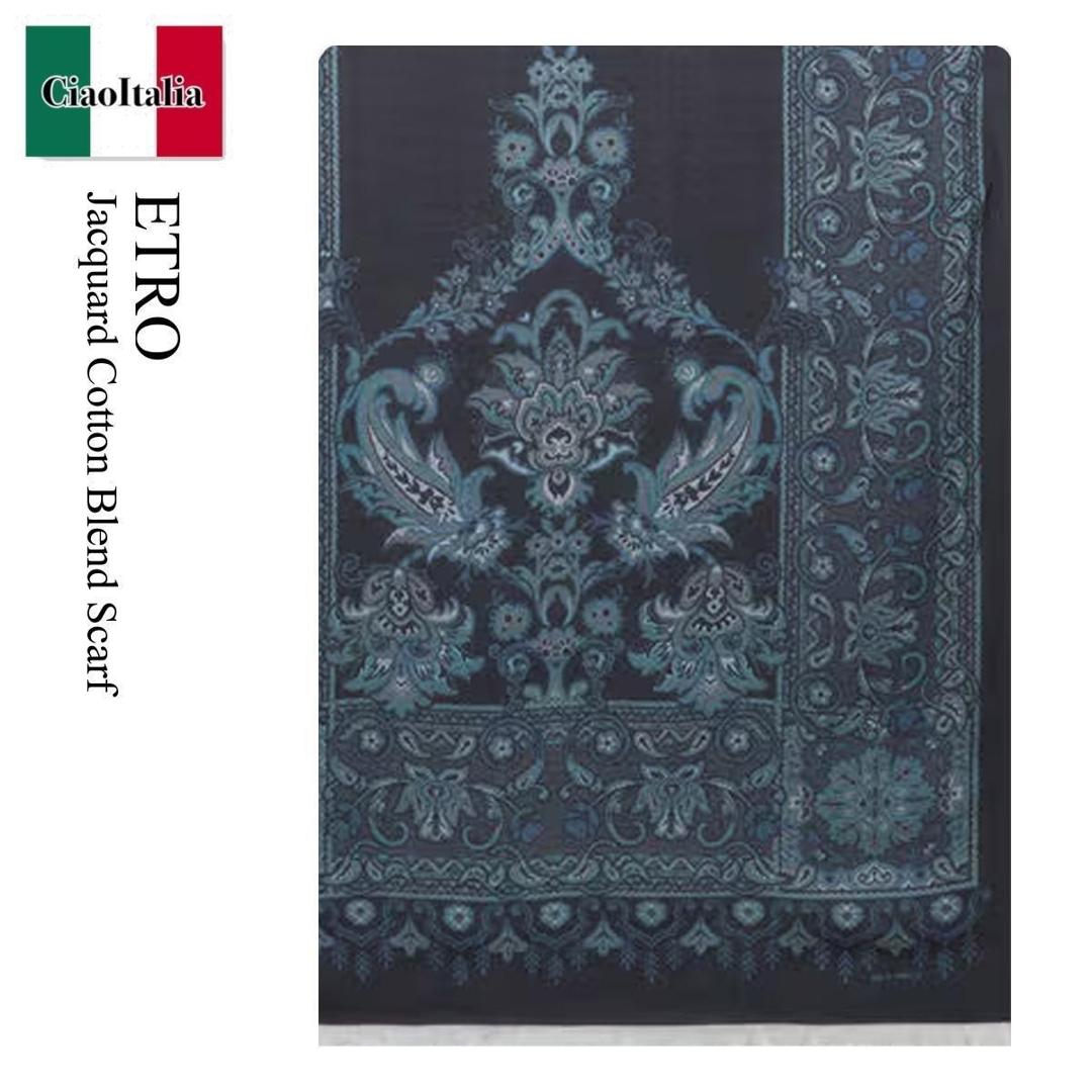 【数量限定・在庫限り・早い者勝ち！】 エトロ / Etro Jacquard Cotton Blend Scarf / MATA0 883 / MAT..