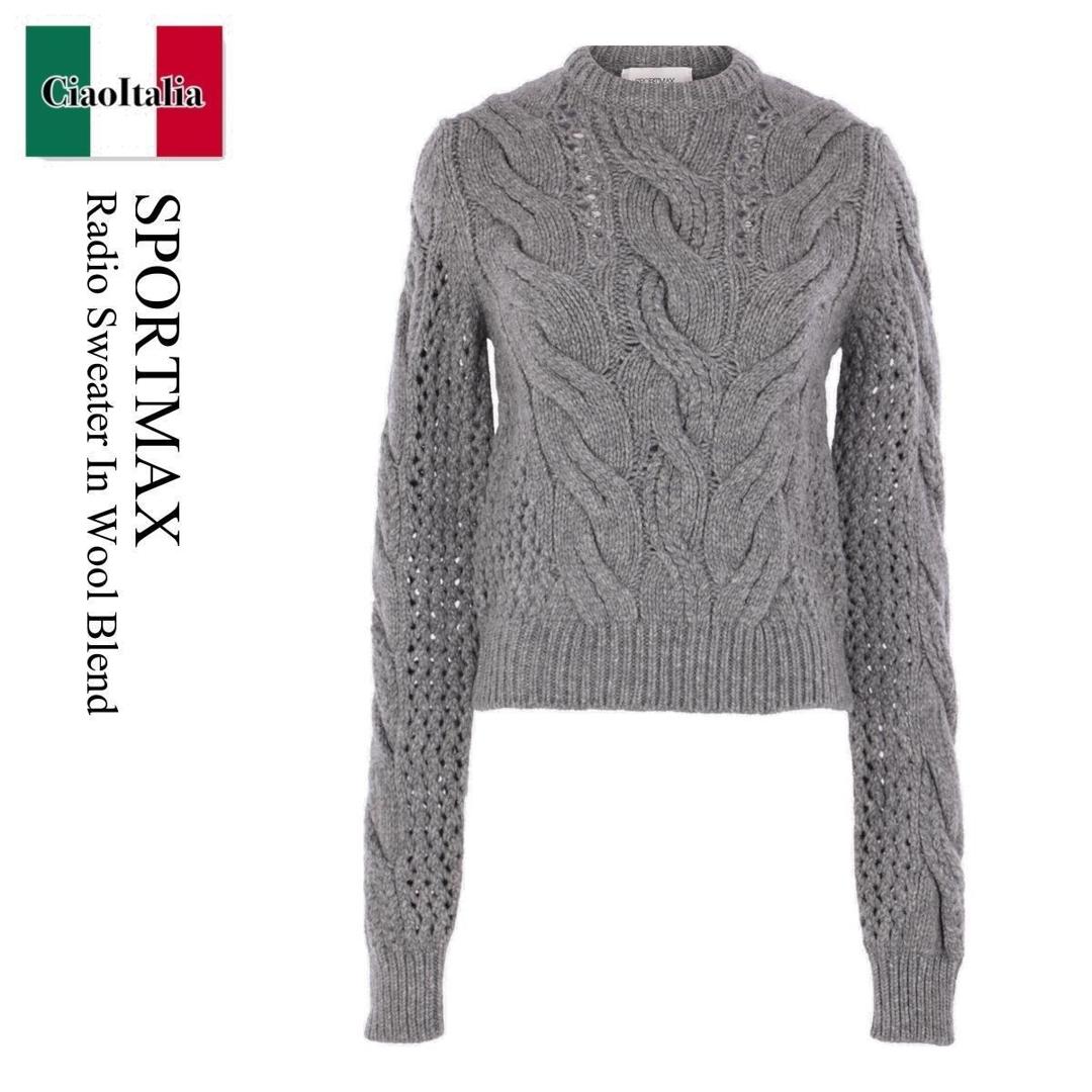【数量限定・在庫限り・早い者勝ち！】 スポーツマックス / Sportmax Radio Sweater In Wool Blend / 2..