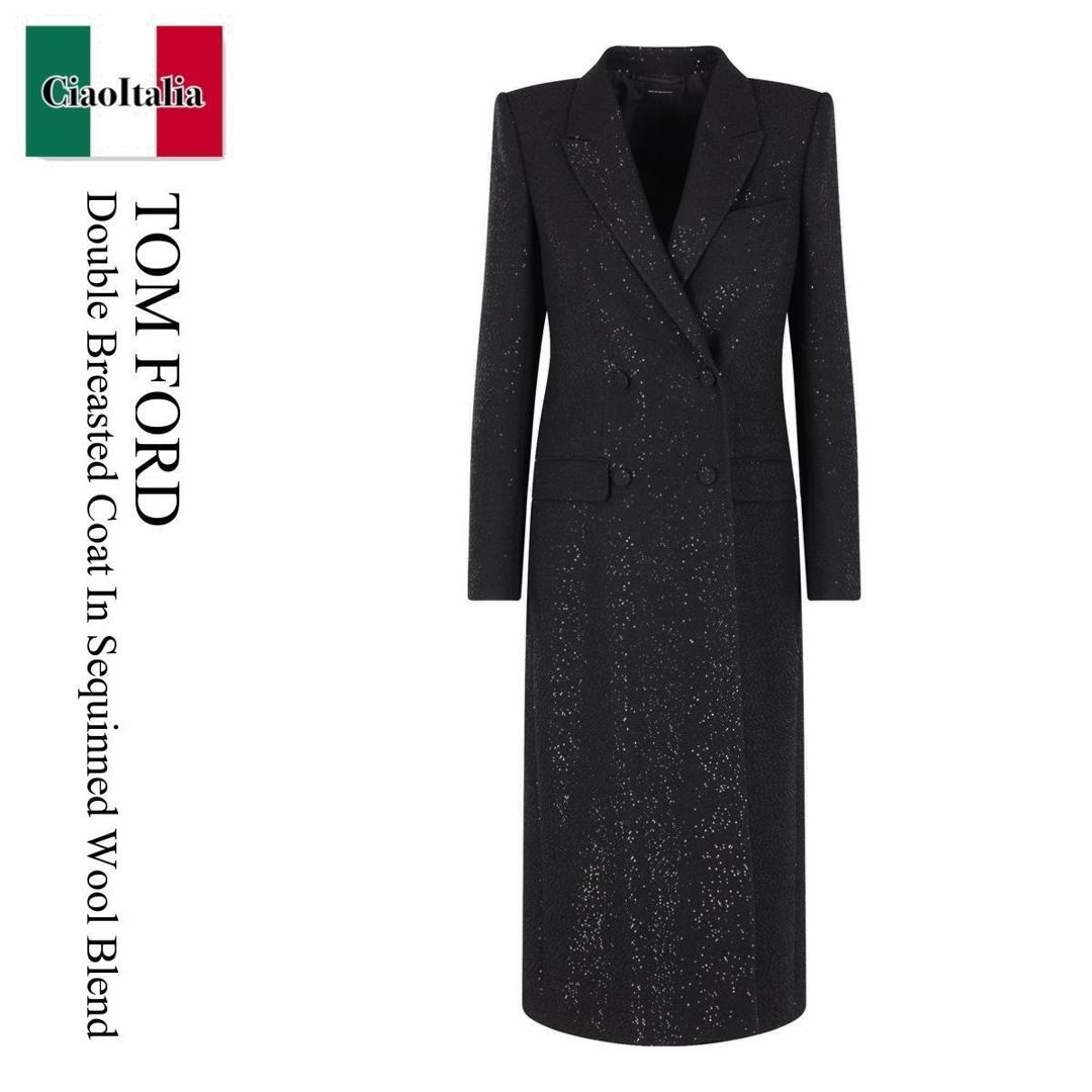【数量限定・在庫限り・早い者勝ち！】 トム・フォード / Tom Ford Double Breasted Coat In Sequinned..