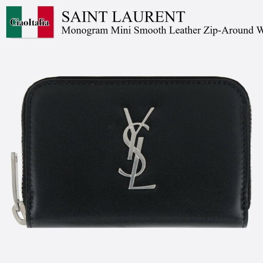 【数量限定・在庫限り・早い者勝ち!】 サンローラン / Saint Laurent Monogram Mini Smooth Leather Zip-Around Wallet / 535411 0SX0E / 535411 0SX0E 1000 / 5354110SX0E / 5354110SX0E1000 / 折りたたみ財布 【数量限定・在庫限り・早い者勝ち!】 サンローラン / Saint Laurent Monogram Mini Smooth Leather Zip-Around Wallet / 535411 0SX0E / 535411 0SX0E 1000 / 5354110SX0E / 5354110SX0E1000 / 折りたたみ財布