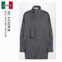 【数量限定・在庫限り・早い者勝ち!】 ジルサンダー / Jil Sander Grey Wool Shirt With Scarf / J02DL0220 J4...
