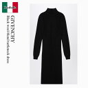 【数量限定・在庫限り・早い者勝ち!】 ジバンシィ / Givenchy Black Wool-Blend Turtleneck Dress / BW229G4Z...