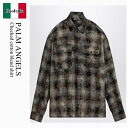 【数量限定・在庫限り・早い者勝ち!】 パームエンジェルス / Palm Angels Checked Cotton Blend Shirt / PMGE043F...