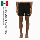 【数量限定・在庫限り・早い者勝ち!】 アレキサンダー・マックイーン / Alexander Mcqueen Black Swim Shorts With Log...