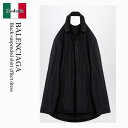 【数量限定・在庫限り・早い者勝ち!】 バレンシアガ / Balenciaga Black Suspended Shirt Effect Dress / 8090...