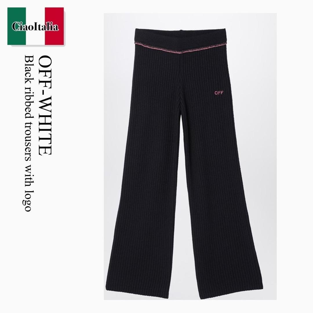 【数量限定・在庫限り・早い者勝ち！】 オフホワイト / Off-White Black Ribbed