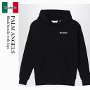 【数量限定・在庫限り・早い者勝ち!】 パームエンジェルス / Palm Angels Black Hoodie With Logo / PBBB011C99 A...