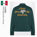 【数量限定・在庫限り・早い者勝ち!】 アミリ / Amiri Green Zipped Jacket With Logo / AMOUBN1059CO / AM...