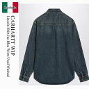 【数量限定・在庫限り・早い者勝ち!】 カーハート / Carhartt Wip Lincoln Shirt Jac Blue Worn Used Washed ...