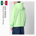 【数量限定・在庫限り・早い者勝ち!】 オフホワイト / Off-White Mint Green Sweatshirt With Logo / OMBB085S...