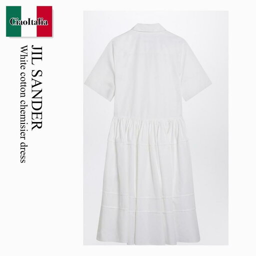 【数量限定・在庫限り・早い者勝ち!】 ジルサンダー / Jil Sander White Cotton Chemisier Dress / J02CT0466 J45002 / J02CT0466 J45002 100 / J02CT0466J45002100 / ワンピース 【数量限定・在庫限り・早い者勝ち!】 ジルサンダー / Jil Sander White Cotton Chemisier Dress / J02CT0466 J45002 / J02CT0466 J45002 100 / J02CT0466J45002100 / ワンピース