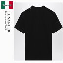 【数量限定・在庫限り・早い者勝ち!】 ジルサンダー / Jil Sander Black Cotton T-Shirt / J22GC0197 J20256 /...