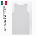 【数量限定・在庫限り・早い者勝ち!】 アレキサンダー・マックイーン / Alexander Mcqueen White Cotton Tank Top / 81...
