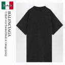 【数量限定・在庫限り・早い者勝ち!】 バレンシアガ / Balenciaga T-Shirt Over Painted Black In Vintage Jer...