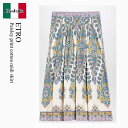 【数量限定・在庫限り・早い者勝ち!】 エトロ / Etro Paisley Print Cotton Midi Skirt / WRFA0112 99SP5B3...