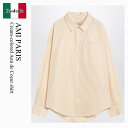 【数量限定・在庫限り・早い者勝ち!】 アミアレクサンドルマテュッシ / Ami Paris Cream-Colored Ami De Coeur Shirt /...