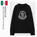 【数量限定・在庫限り・早い者勝ち!】 モンクレール / Moncler Black Cotton Sweatshirt With Logo Print / 8G...
