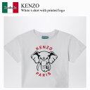 【数量限定・在庫限り・早い者勝ち!】 ケンゾー / Kenzo White T-Shirt With Printed Logo / K61136 / K61136 10P / K6113610P / キッズ用トップス