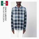 【数量限定・在庫限り・早い者勝ち!】 ディースクエアード / Dsquared2 Blue Shirt Check Pattern / S74DM0899 D3...
