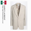 【数量限定・在庫限り・早い者勝ち!】 サンローラン / Saint Laurent Beige Single-Breasted Jacket In Wool /...