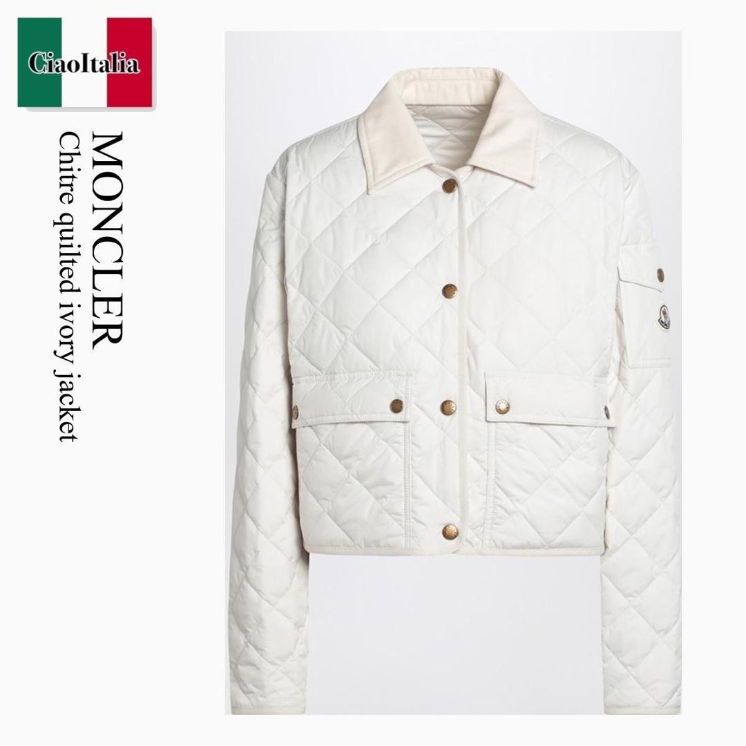 【数量限定・在庫限り・早い者勝ち!】 モンクレール / Moncler Chitre Quilted Ivory Jacket / 1A000 081 / 1A000 99788PZ 081 / 1A00099788PZ081 / ブルゾン