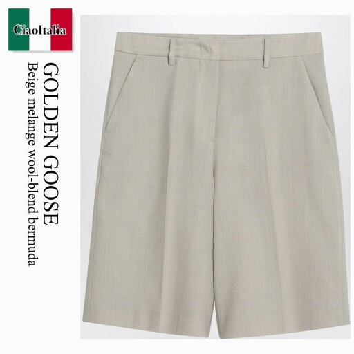 【数量限定・在庫限り・早い者勝ち!】 ゴールデングース / Golden Goose Beige Melange Wool-Blend Bermuda / GWP02197 P001871 / GWP02197 P001871 55107 / GWP02197P00187155107 / ショートパンツ 【数量限定・在庫限り・早い者勝ち!】 ゴールデングース / Golden Goose Beige Melange Wool-Blend Bermuda / GWP02197 P001871 / GWP02197 P001871 55107 / GWP02197P00187155107 / ショートパンツ