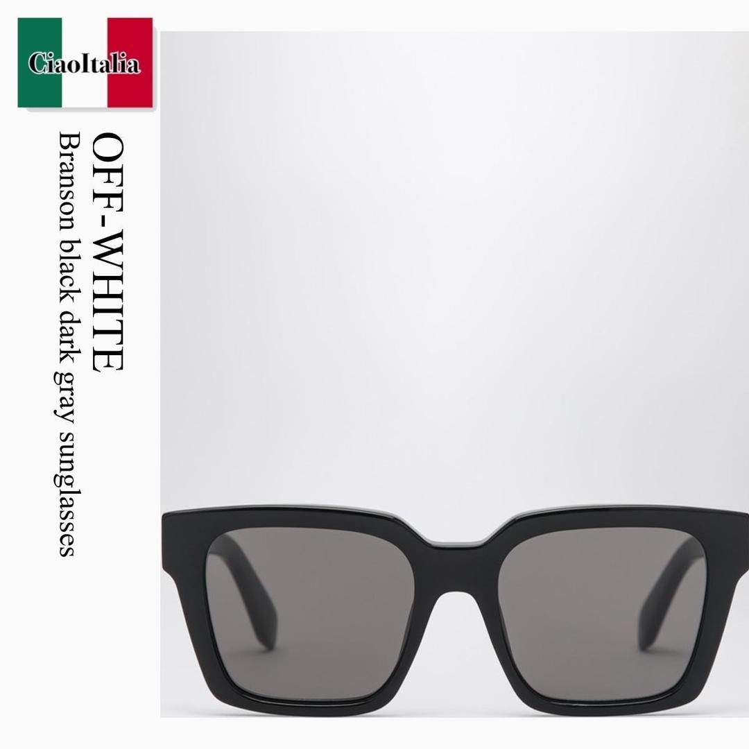 【数量限定・在庫限り・早い者勝ち!】 オフホワイト / Off-White Branson Black Dark Gray Sunglasses / OERI111C99PLA001 / OERI111C99PLA001 1007 / OERI111C99PLA0011007 / サングラス