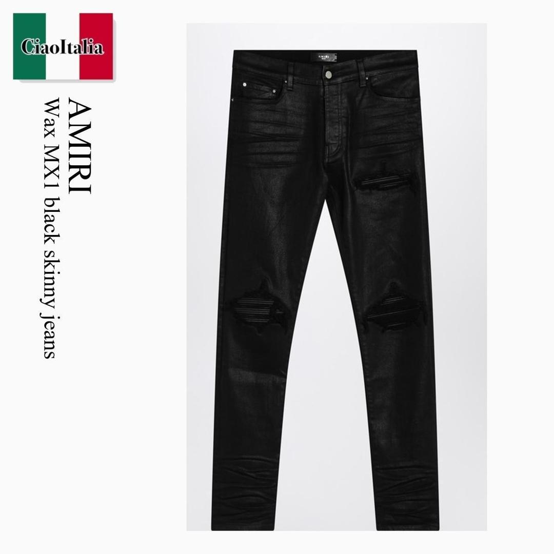 【数量限定・在庫限り・早い者勝ち!】 アミリ / Amiri Wax Mx1 Black Skinny Jeans / AMDNSY1113CO / AMDNSY1113CO 002 / AMDNSY1113CO002 / デニム・ジーパン