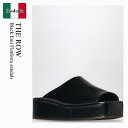 【数量限定・在庫限り・早い者勝ち!】 ザ・ロウ / The Row Black Emi Flatform Sandals / F1597L604 / F1597...