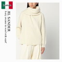 【数量限定・在庫限り・早い者勝ち!】 ジルサンダー / Jil Sander Ivory Sweater In Wool With Scarf / J02GP0...