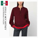 【数量限定・在庫限り・早い者勝ち!】 ステラ・マッカートニー / Stella Mccartney Layered Bordeaux Wool Polo / 6...