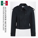 【数量限定・在庫限り・早い者勝ち!】 アレキサンダー・マックイーン / Alexander Mcqueen Short Double-Breasted Navy...