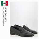 【数量限定・在庫限り・早い者勝ち!】 フェラガモ / Ferragamo Black Loafer With Gancini Logo / 782415 / 7...