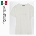 【数量限定・在庫限り・早い者勝ち!】 アクネストゥディオス / Acne Studios White Cotton T-Shirt With Logo / AL...