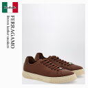【数量限定・在庫限り・早い者勝ち!】 フェラガモ / Ferragamo Brown Leather Sneakers / 778860 / 778860 MI...