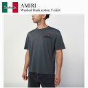 【数量限定・在庫限り・早い者勝ち!】 アミリ / Amiri Washed Black Cotton T-Shirt / AMJYTE1197CO / AMJY...