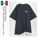 【数量限定・在庫限り・早い者勝ち!】 バレンシアガ / Balenciaga Double T-Shirt Political Campaign Navy Wh...