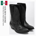 【数量限定・在庫限り・早い者勝ち!】 ゴールデングース / Golden Goose Wish Star Low Black Leather Boots / G...