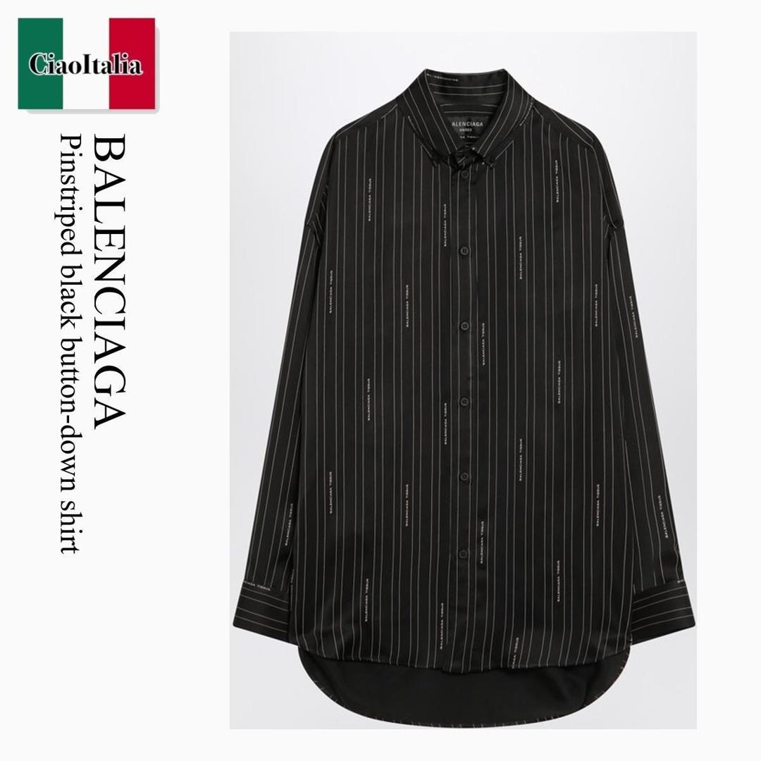 【BALENCIAGA】スタンドカラー トップス Black 楽天市場】バレンシアガ(カラーブラック)(シャツ・ブラウス