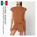 【数量限定・在庫限り・早い者勝ち!】 イザベルマラン / Isabel Marant Asymmetrical Sebani T-Shirt In Carame...