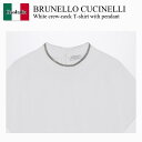 【数量限定・在庫限り・早い者勝ち!】 ブルネロクチネリ / Brunello Cucinelli White Crew-Neck T-Shirt With Pe...